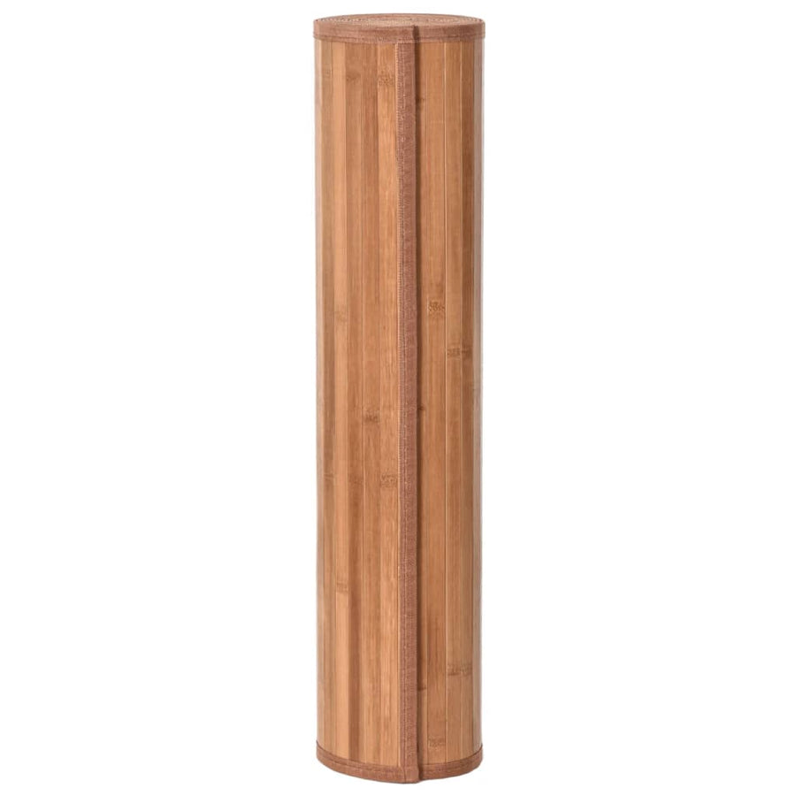 Vloerkleed rechthoekig 80x1000 cm bamboe naturel