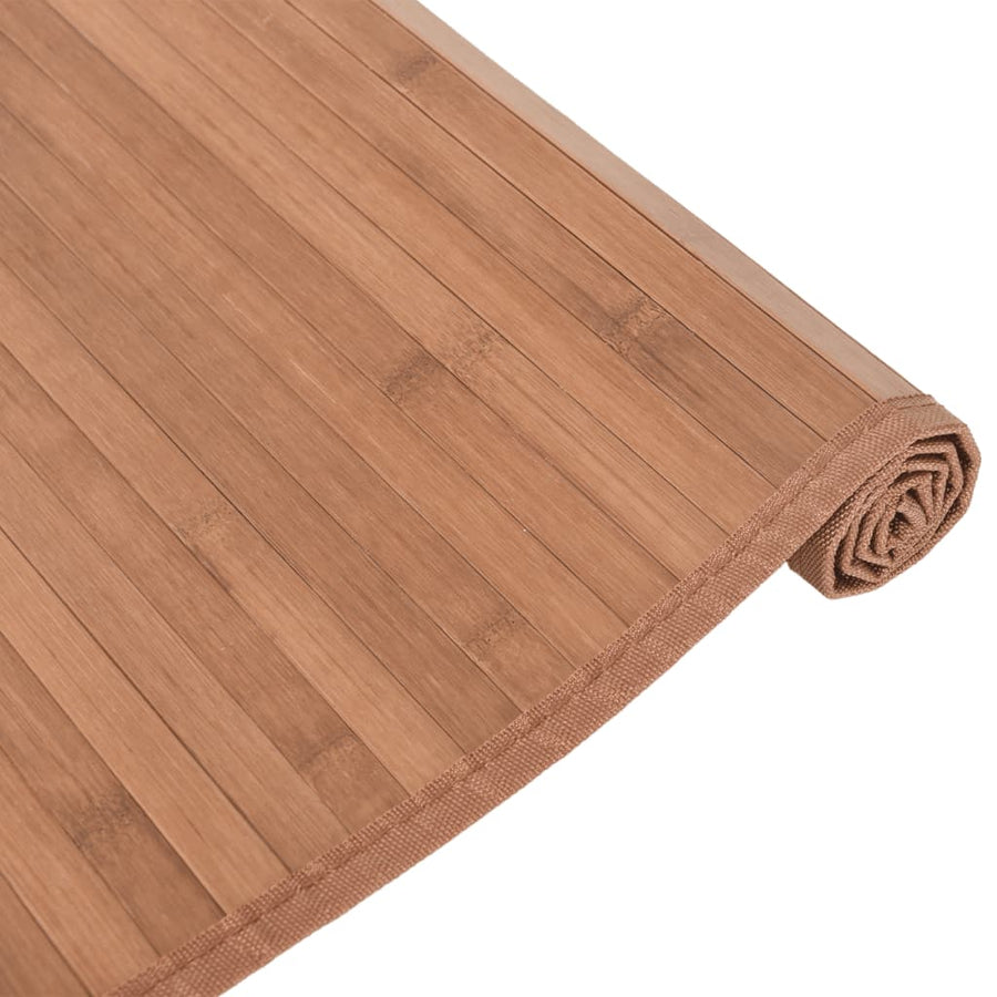 Vloerkleed rechthoekig 80x1000 cm bamboe naturel