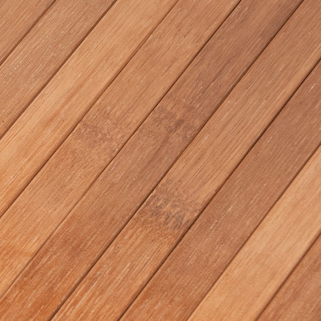 Vloerkleed rechthoekig 80x1000 cm bamboe naturel