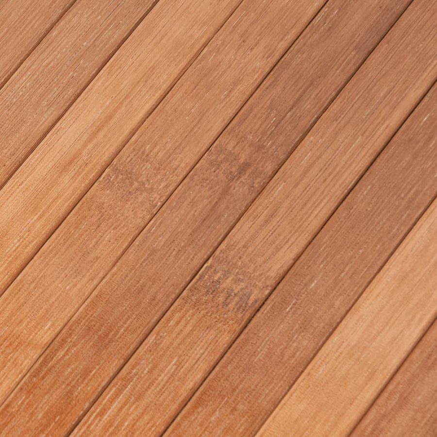 Vloerkleed rechthoekig 80x1000 cm bamboe naturel