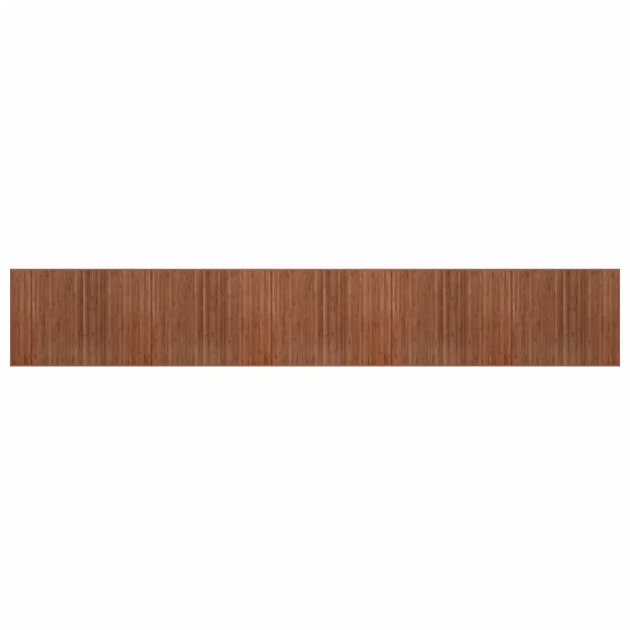 Vloerkleed rechthoekig 80x1000 cm bamboe bruin