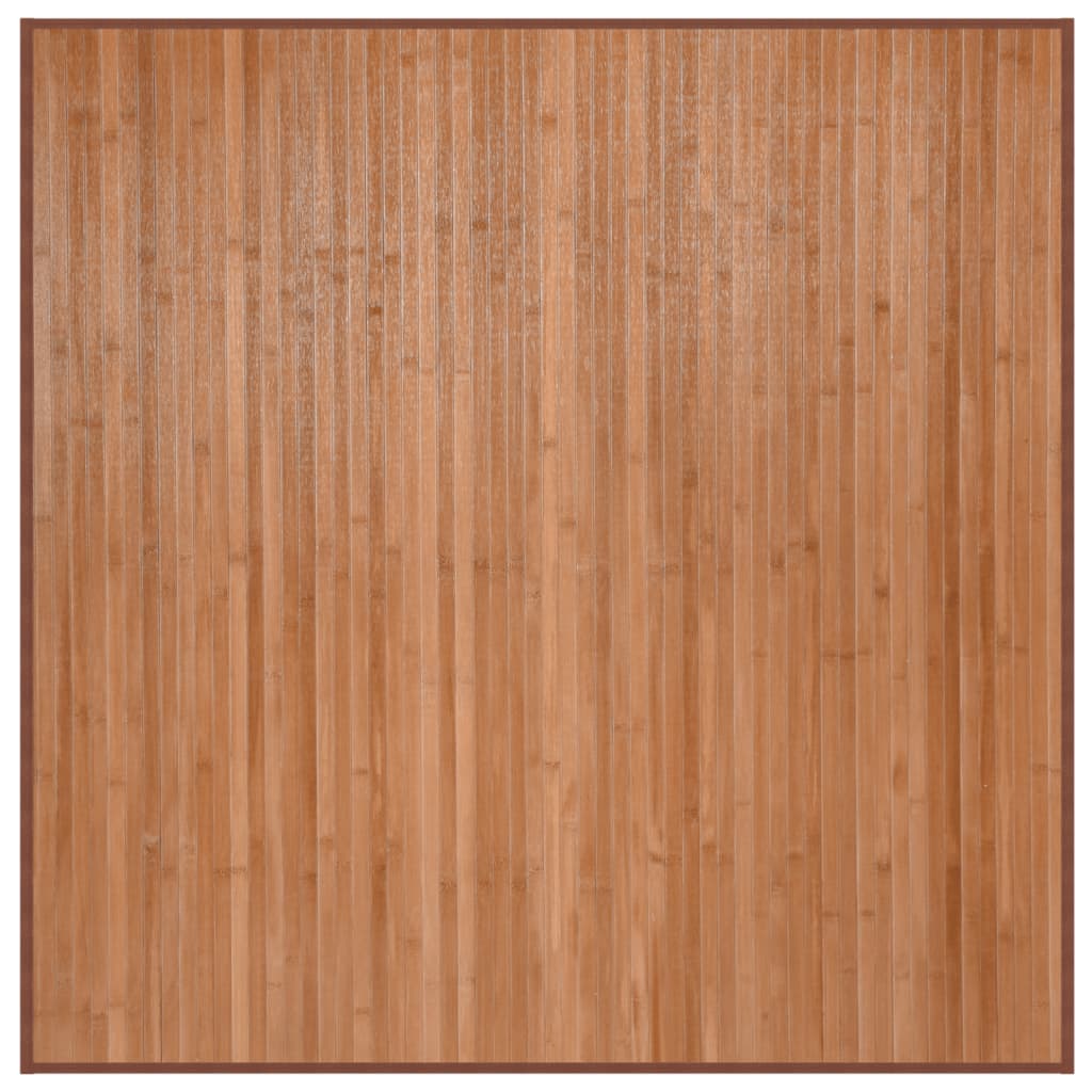 Vloerkleed vierkant 100x100 cm bamboe naturel