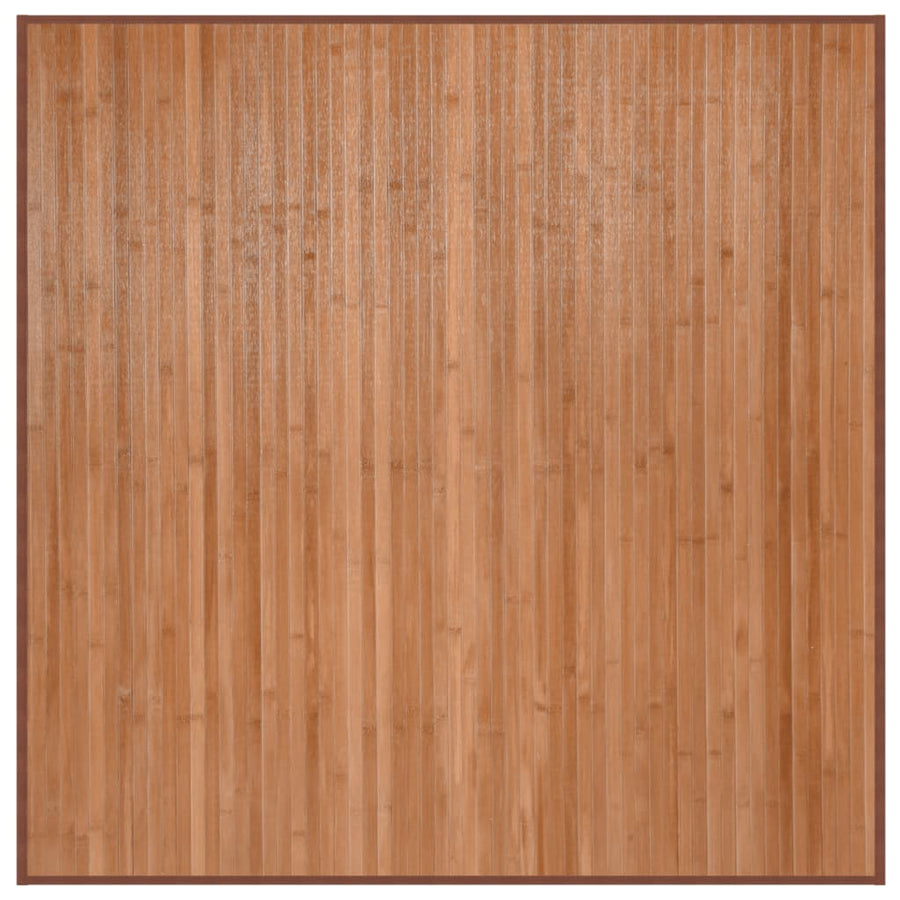 Vloerkleed vierkant 100x100 cm bamboe naturel