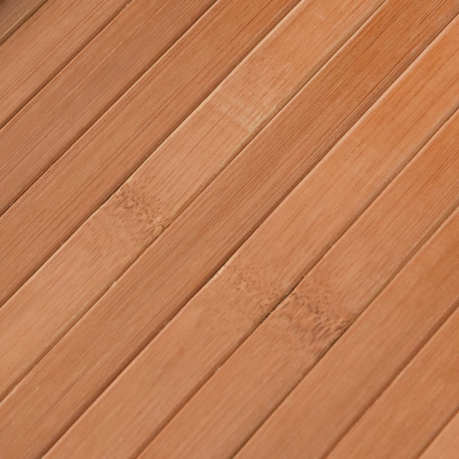 Vloerkleed vierkant 100x100 cm bamboe naturel