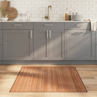 Vloerkleed vierkant 100x100 cm bamboe naturel