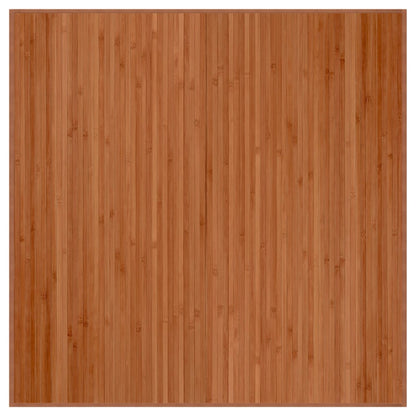 Vloerkleed rechthoekig 100x100 cm bamboe bruin