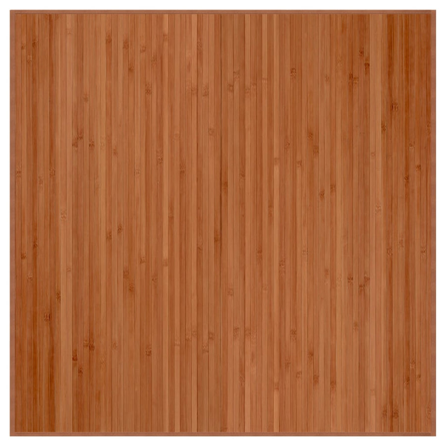 Vloerkleed rechthoekig 100x100 cm bamboe bruin