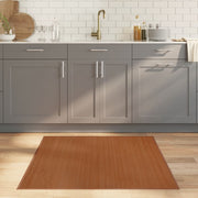 Vloerkleed 100x100 cm bamboe bruin