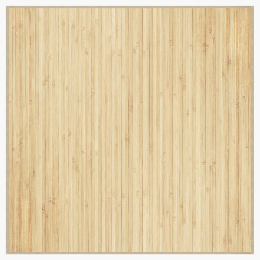 Vloerkleed rechthoekig 100x100 cm bamboe lichtnaturel