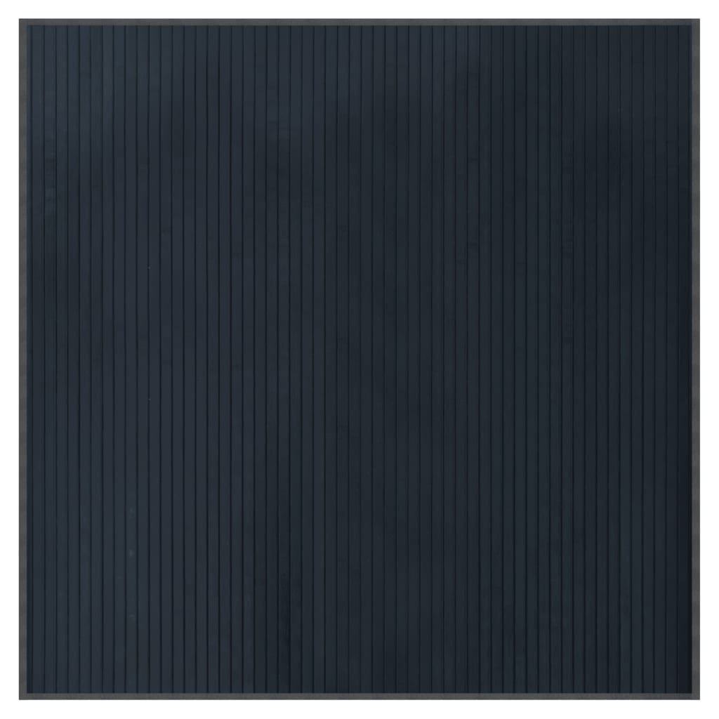 Vloerkleed rechthoekig 100x100 cm bamboe grijs