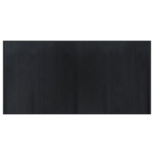 Vloerkleed rechthoekig 100x200 cm bamboe zwart