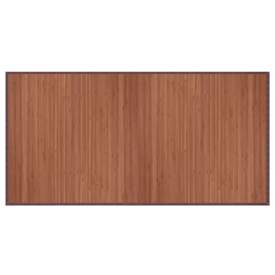 Vloerkleed rechthoekig 100x200 cm bamboe bruin
