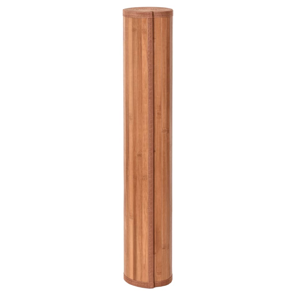 Vloerkleed rechthoekig 100x200 cm bamboe bruin