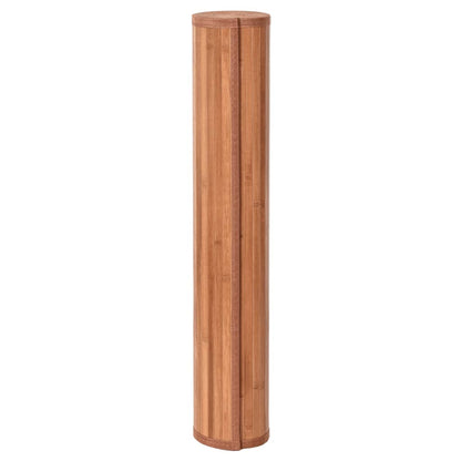 Vloerkleed rechthoekig 100x200 cm bamboe bruin