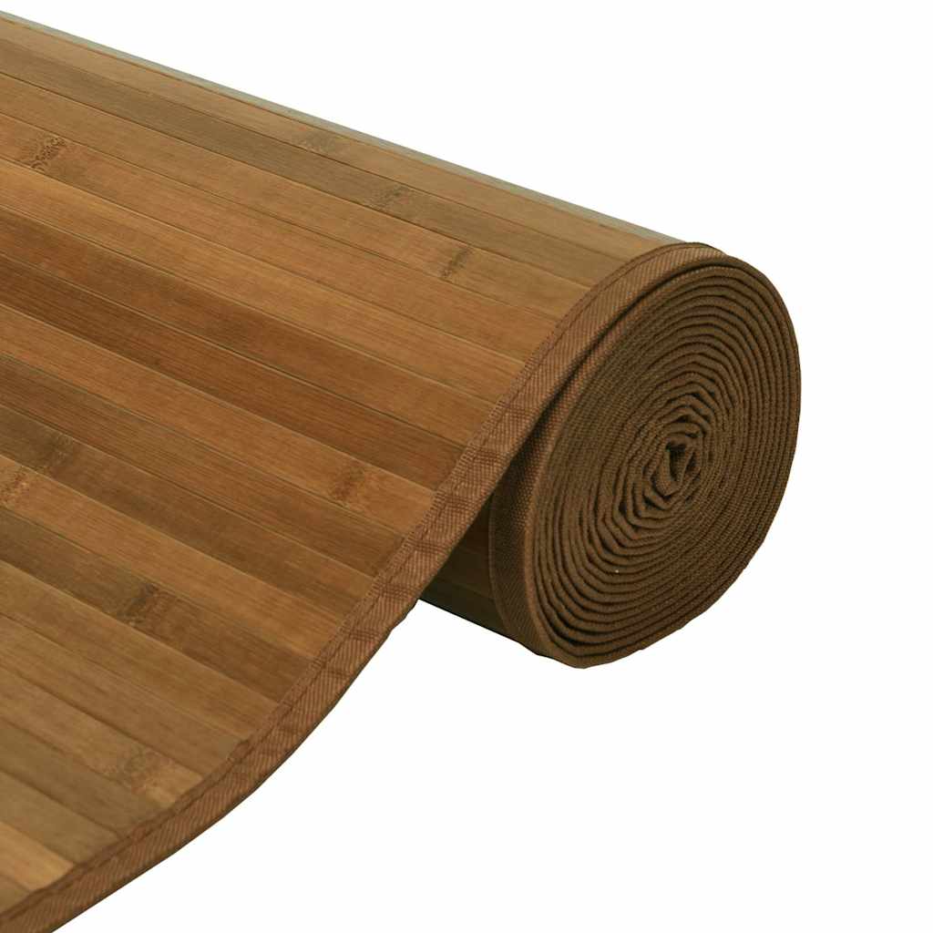 Vloerkleed rechthoekig 100x200 cm bamboe bruin