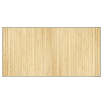 Vloerkleed rechthoekig 100x200 cm bamboe lichtnaturel