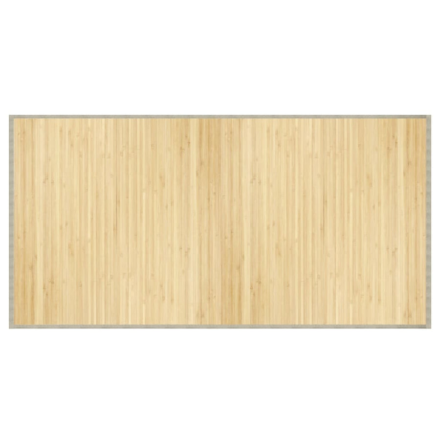 Vloerkleed rechthoekig 100x200 cm bamboe lichtnaturel