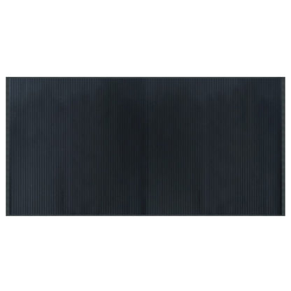 Vloerkleed rechthoekig 100x200 cm bamboe grijs