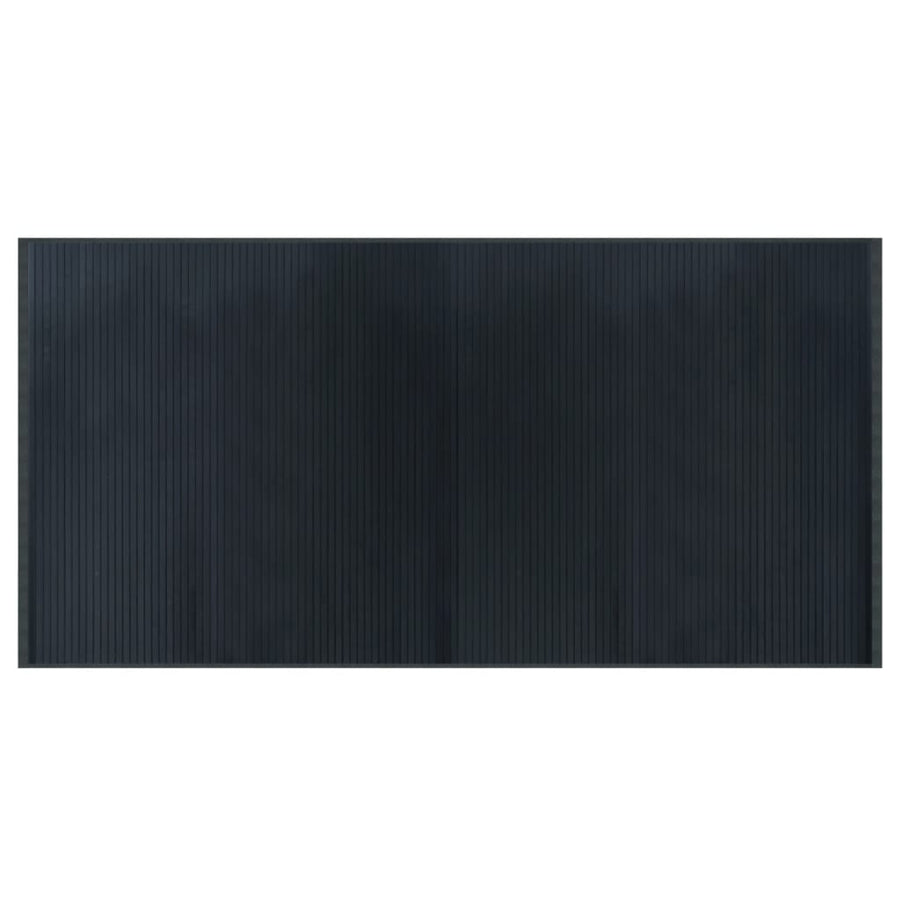 Vloerkleed rechthoekig 100x200 cm bamboe grijs