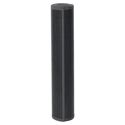 Vloerkleed rechthoekig 100x200 cm bamboe grijs
