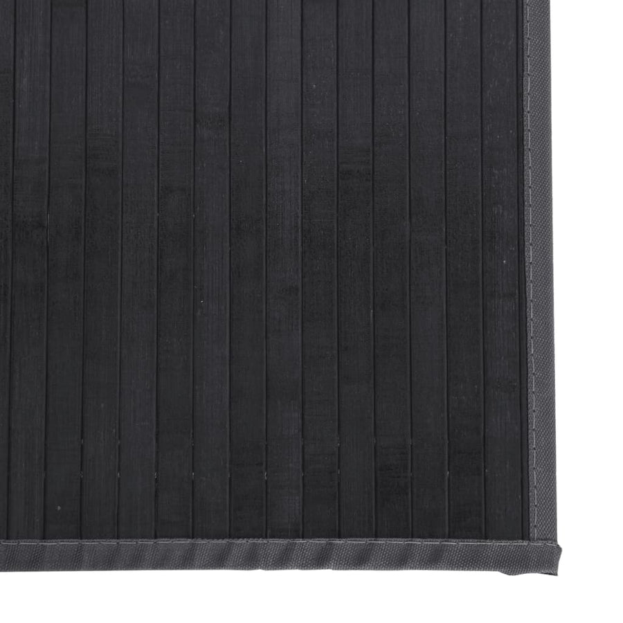 Vloerkleed rechthoekig 100x200 cm bamboe grijs