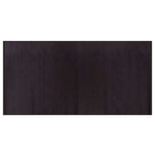 Vloerkleed rechthoekig 100x200 cm bamboe donkerbruin