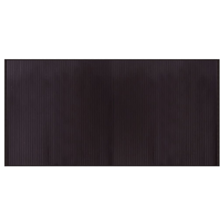 Vloerkleed rechthoekig 100x200 cm bamboe donkerbruin