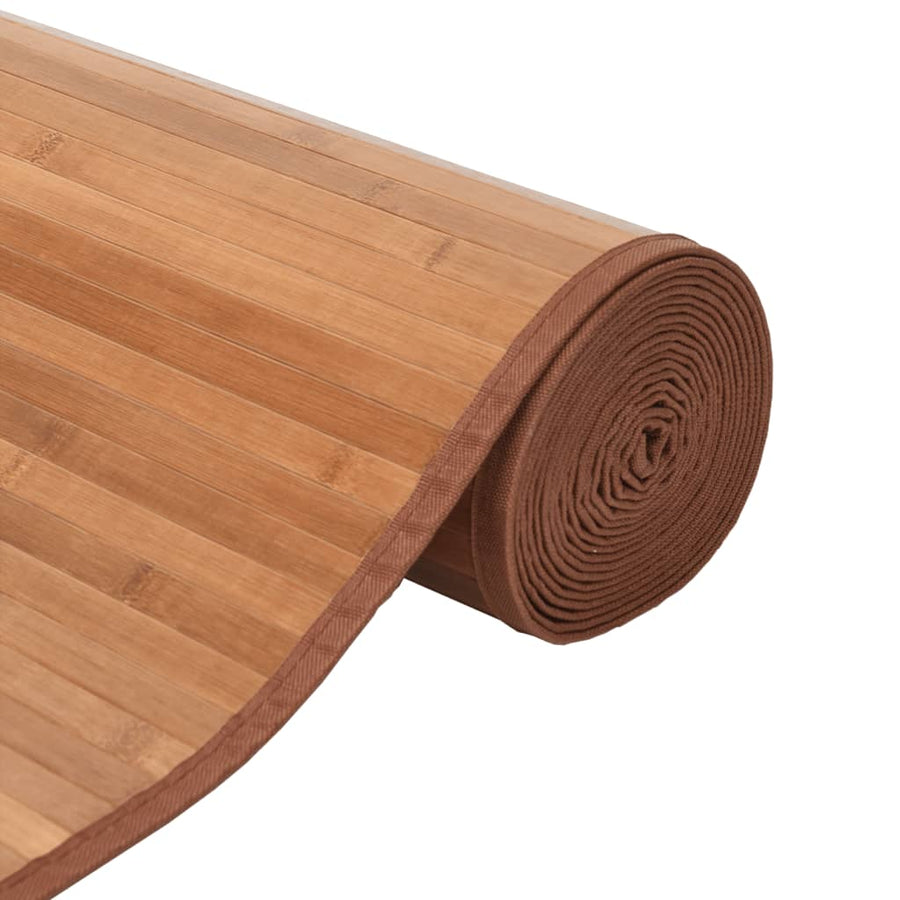 Vloerkleed rechthoekig 100x300 cm bamboe naturel