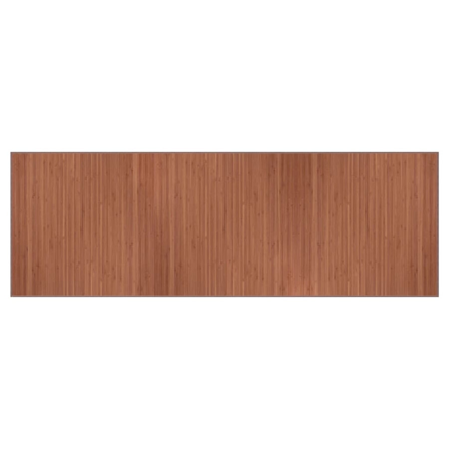 Vloerkleed rechthoekig 100x300 cm bamboe bruin