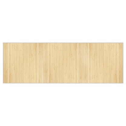 Vloerkleed rechthoekig 100x300 cm bamboe lichtnaturel