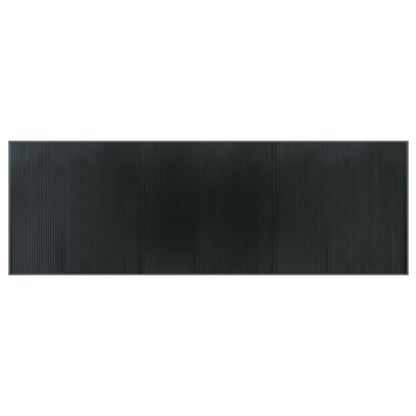Vloerkleed rechthoekig 100x300 cm bamboe grijs