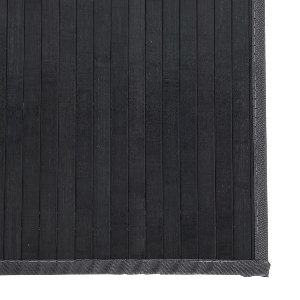 Vloerkleed rechthoekig 100x300 cm bamboe grijs