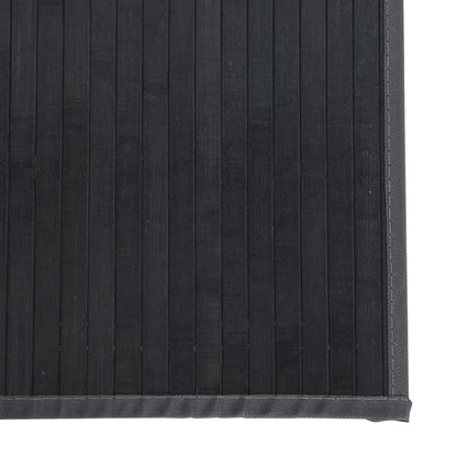 Vloerkleed rechthoekig 100x300 cm bamboe grijs