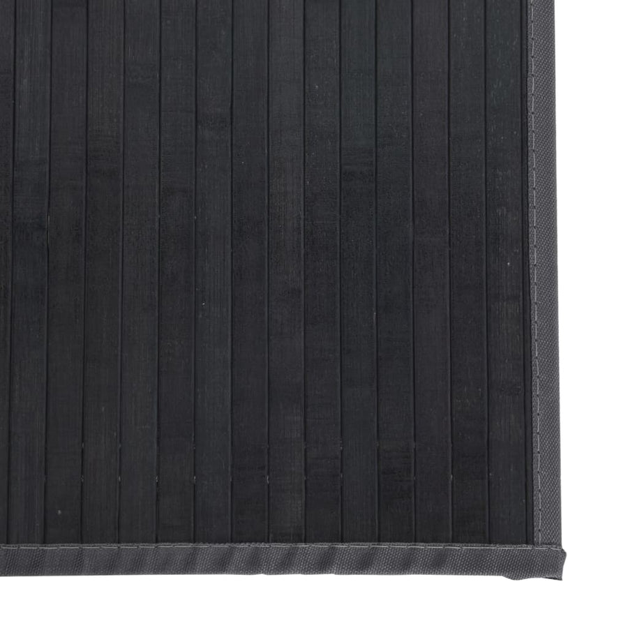 Vloerkleed rechthoekig 100x300 cm bamboe grijs