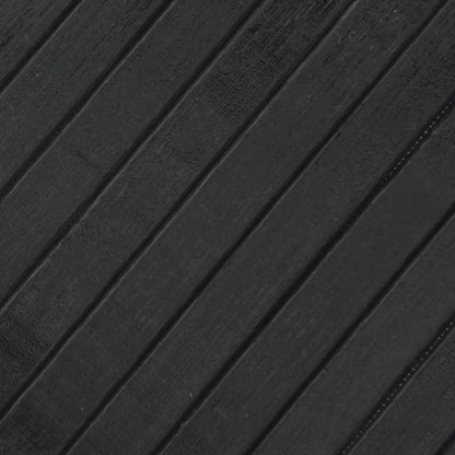 Vloerkleed rechthoekig 100x300 cm bamboe grijs
