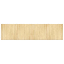 Vloerkleed rechthoekig 100x400 cm bamboe lichtnaturel