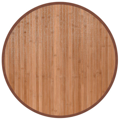 Vloerkleed rond 60 cm bamboe naturel