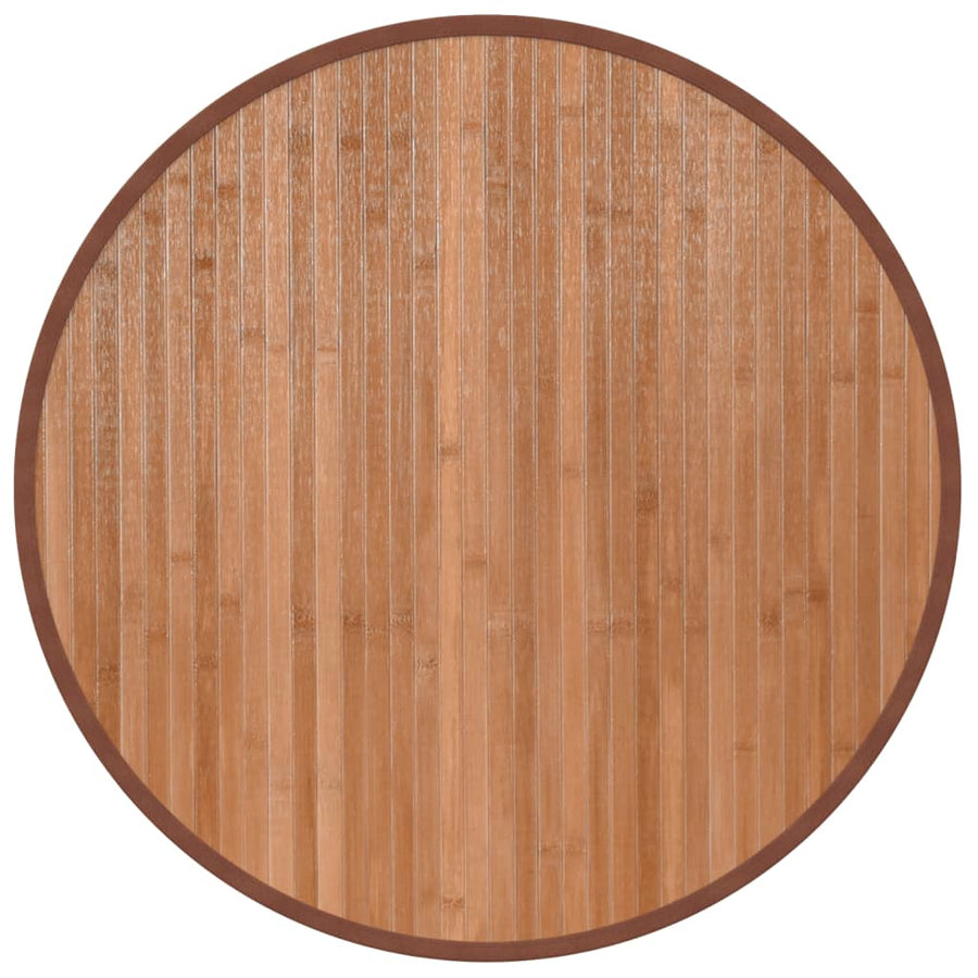 Vloerkleed rond 60 cm bamboe naturel