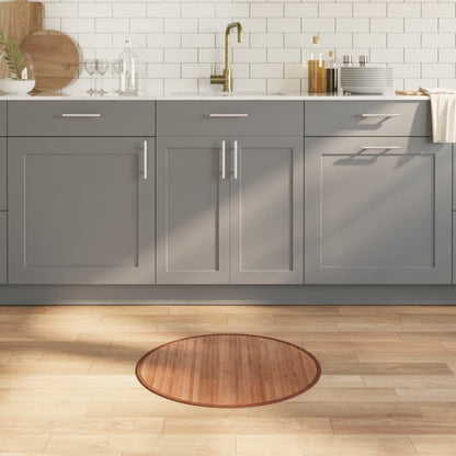 Vloerkleed rond 60 cm bamboe naturel