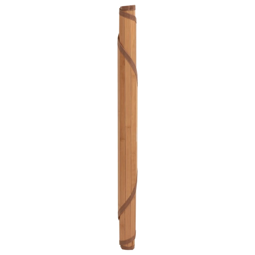 Vloerkleed rond 80 cm bamboe naturel