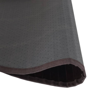 Vloerkleed rond 80 cm bamboe donkerbruin