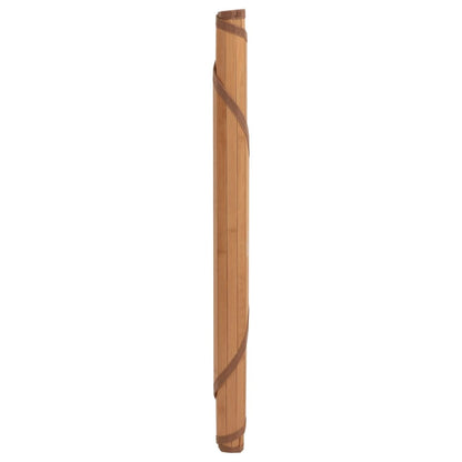 Vloerkleed rond 100 cm bamboe naturel