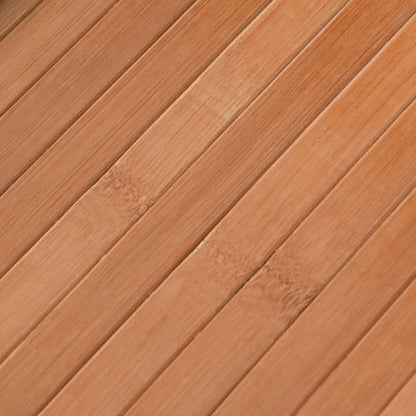 Vloerkleed rond 100 cm bamboe naturel