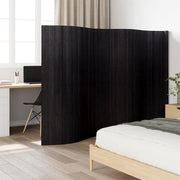 Kamerscherm 400x165 cm bamboe zwart