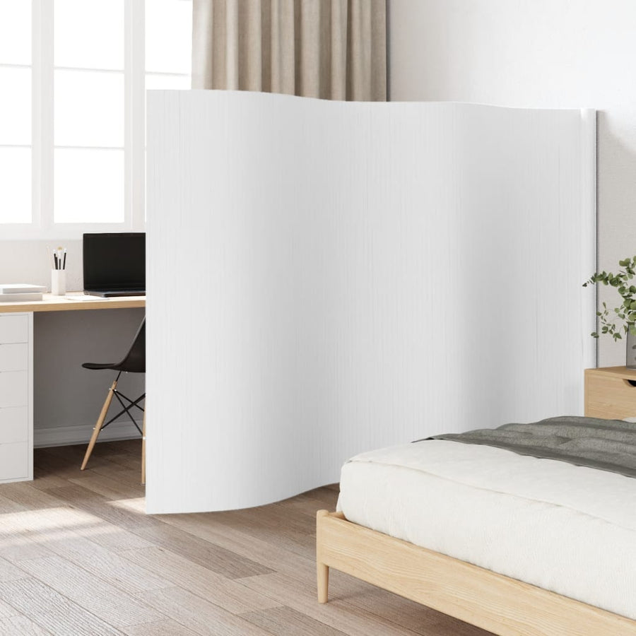 Kamerscherm 165X400 Cm Bamboe 400 x 165 cm Wit