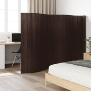 Kamerscherm 600x165 cm bamboe donkerbruin