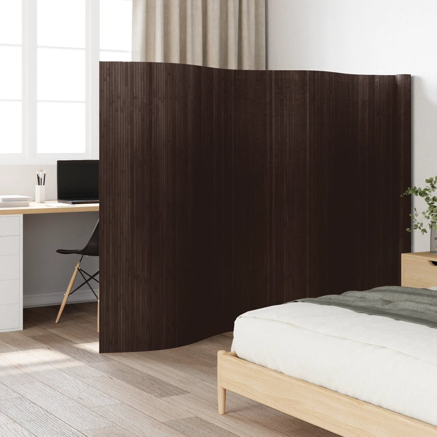 Kamerscherm 165X600 Cm Bamboe 600 x 165 cm Donkerbruin