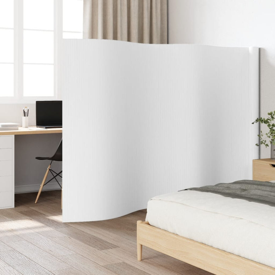 Kamerscherm 165X600 Cm Bamboe 600 x 165 cm Wit