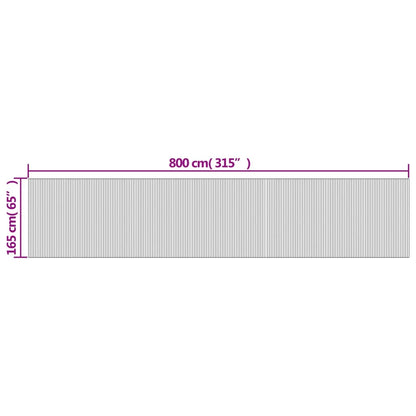 Kamerscherm 165X800 Cm Bamboe 800 x 165 cm Donkerbruin