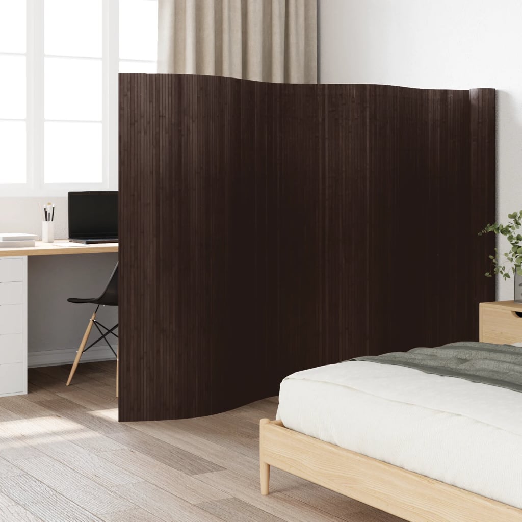 Kamerscherm 165X800 Cm Bamboe 800 x 165 cm Donkerbruin